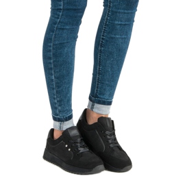 Mckeylor Czarne Wiązane Obuwie Sportowe 1