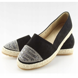Espadryle damskie czarne H8-102 Black 1