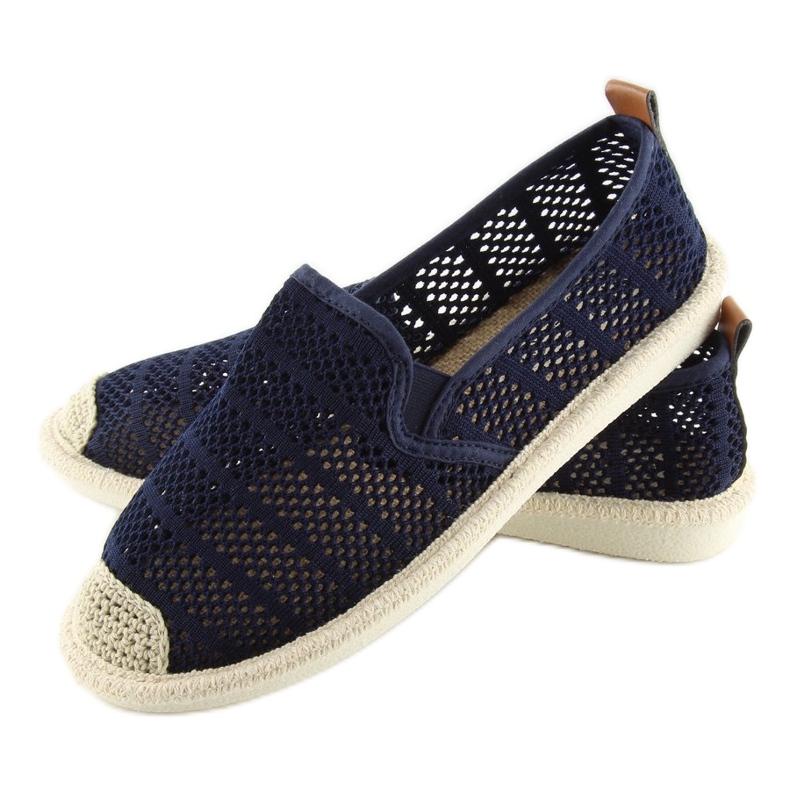 Espadryle siateczkowe granatowe F01B Navy 1