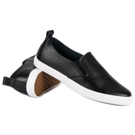 Czarne slipony damskie 4