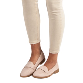 Small Swan Zamszowe mokasyny brązowe 1