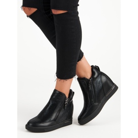 Sneakersy Na Suwak czarne 1