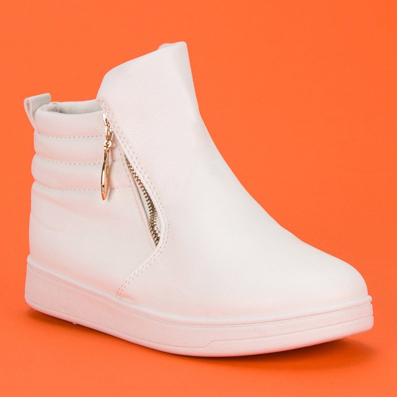 Białe trampki nad kostkę 1