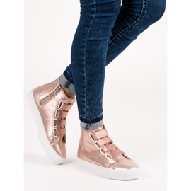 Różowe Trampki Z Gumką 1