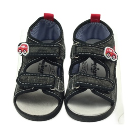 American Club American sandałki buty dziecięce wkładka skórzana czarne szare czerwone 4