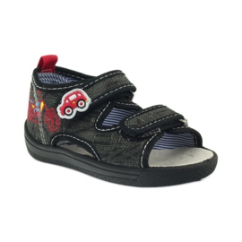 American Club American sandałki buty dziecięce wkładka skórzana czarne szare czerwone 1