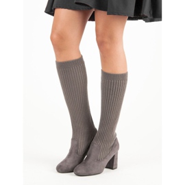 Seastar Dopasowane kozaki szare 1