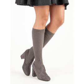 Seastar Dopasowane kozaki szare 2