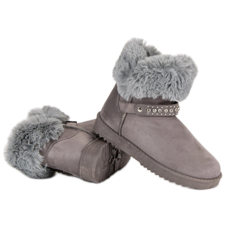 Seastar Mukluki z futerkiem szare 1