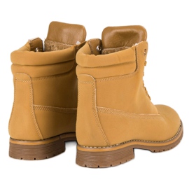 Klasyczne Traperki Damskie brązowe 2