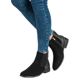 Filippo Wygodne botki na jesień czarne 1