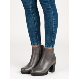 Filippo Grafitowe botki na słupku szare 1