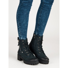 Granatowe Workery VINCEZA niebieskie 1