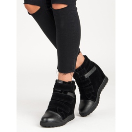 J. Star Czarne sneakersy na rzepy 2