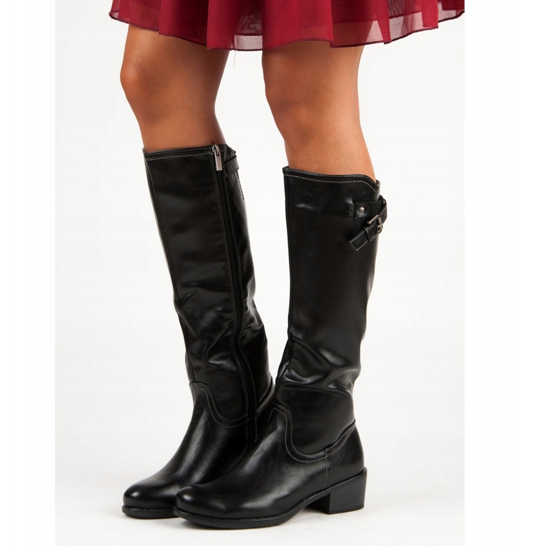 Czarne Kozaki VINCEZA 1