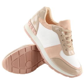 Buty sportowe damskie biało-różowe G-84 Pink 2