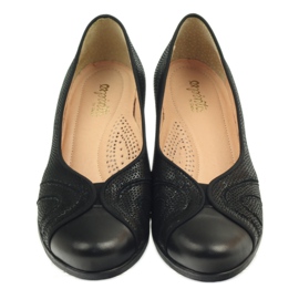 Czółenka na koturnie czarne Espinto 3