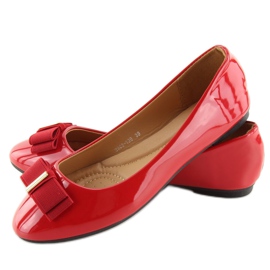 Balerinki damskie czerwone 9988-130 Red 2