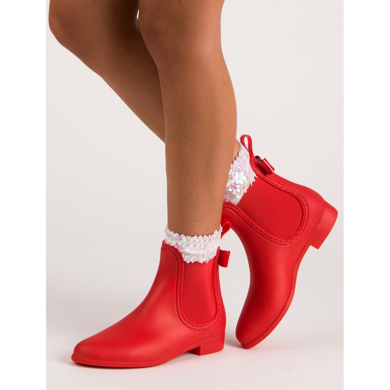 Kalosze damskie vices czerwone 1