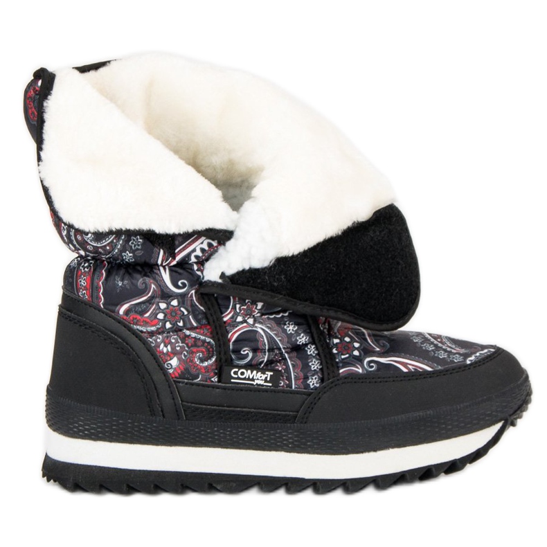 Śniegowce na zimę czarne czerwone 1