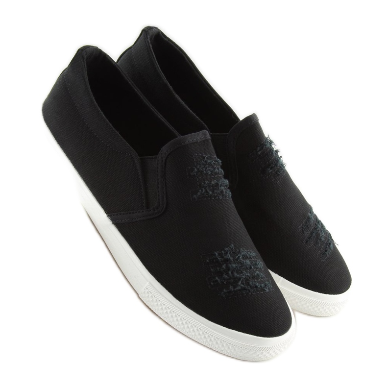 Trampki slip-on czarne BL126P Black 2