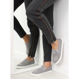 Trampki slip-on szare BL126P Grey 1