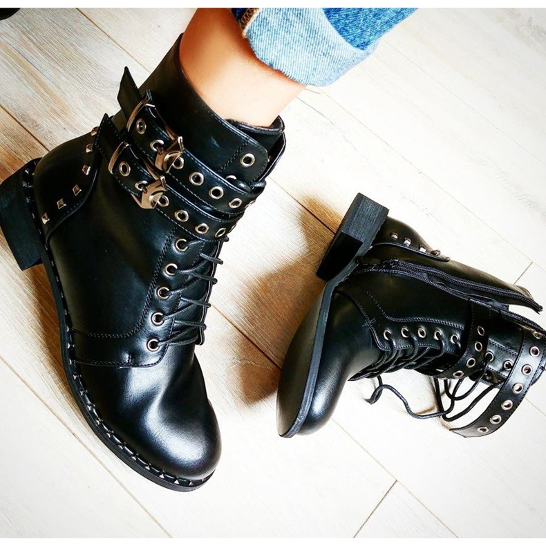 Seastar Casualowe botki workery czarne 2