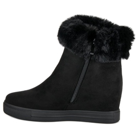 Seastar Czarne botki na koturnie 1