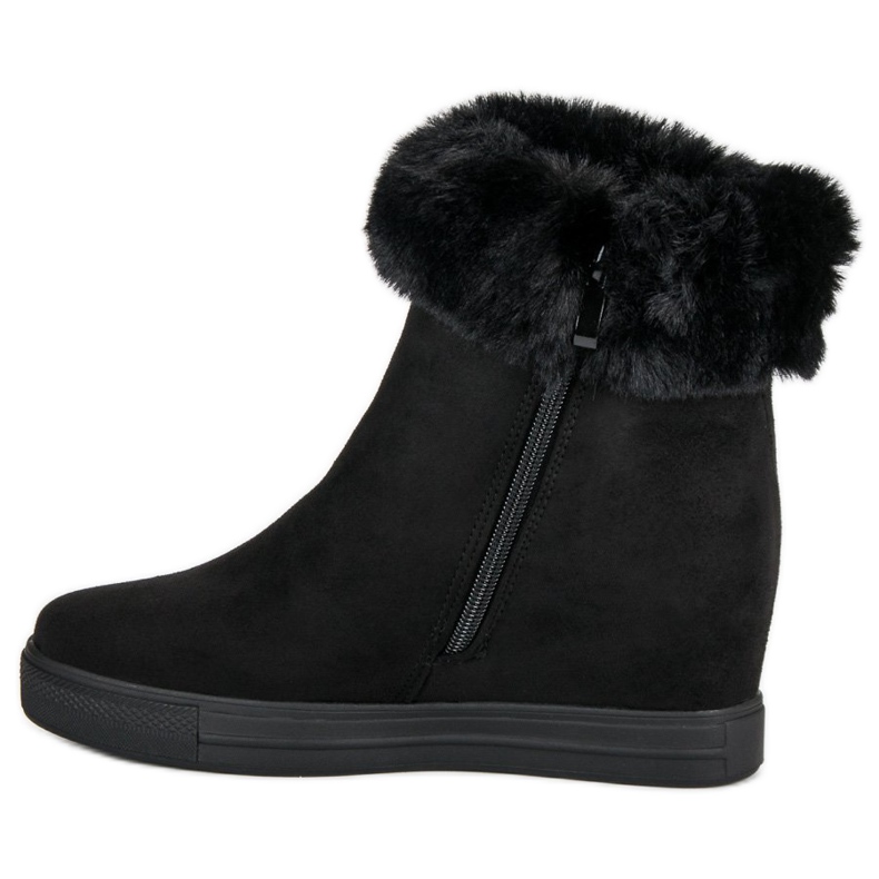 Seastar Czarne botki na koturnie 1