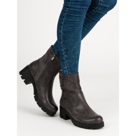 Filippo Wygodne botki z protektorem szare 1