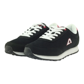 American Club American ADI sportowe buty damskie 1756 czarne czerwone 3