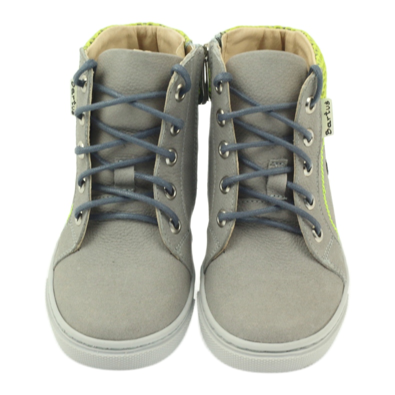 Bartuś trzewiki jesienne na suwak 186 szare/zielone 4