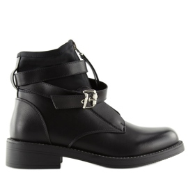 Botki damskie czarne NS10P black 2
