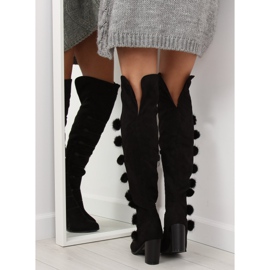 Kozaki muszkieterki czarne FC-H115 Black 2