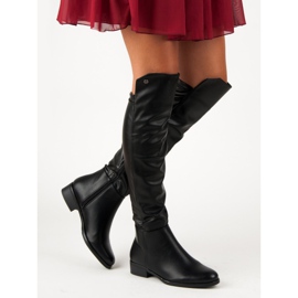 Dopasowane Kozaki VINCEZA czarne 2