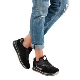 Modne obuwie sportowe czarne 2