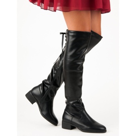 Czarne kozaki nad kolano 2