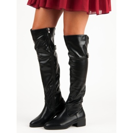 Czarne muszkieterki na suwak 1