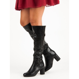 Czarne Kozaki Na Obcasie 2