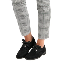 Bello Star Czarne Wiązane Półbuty 2