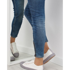 Trampki damskie biało-szare BL97P WHITE/GREY białe 1