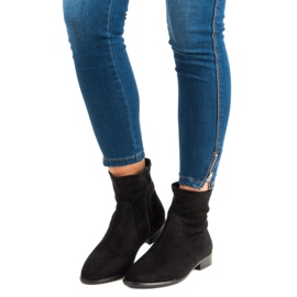 Bella Paris Klasyczne czarne botki 1