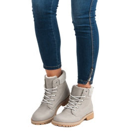 Szare Traperki Z Kożuszkiem MCKEYLOR 2