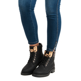 Juliet Czarne traperki 1