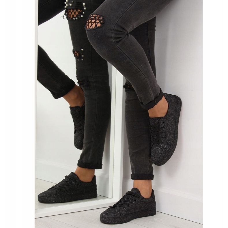 Trampki opalizujące czarne BL142 Black 1