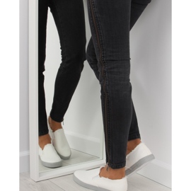 Slipony damskie białe NB166 White 1