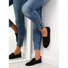 Tenisówki slip-on czarne LA08P Black 1