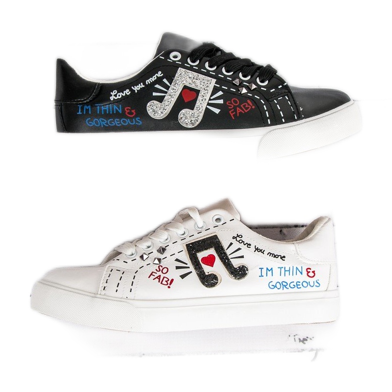 Modne Trampki Damskie białe 1