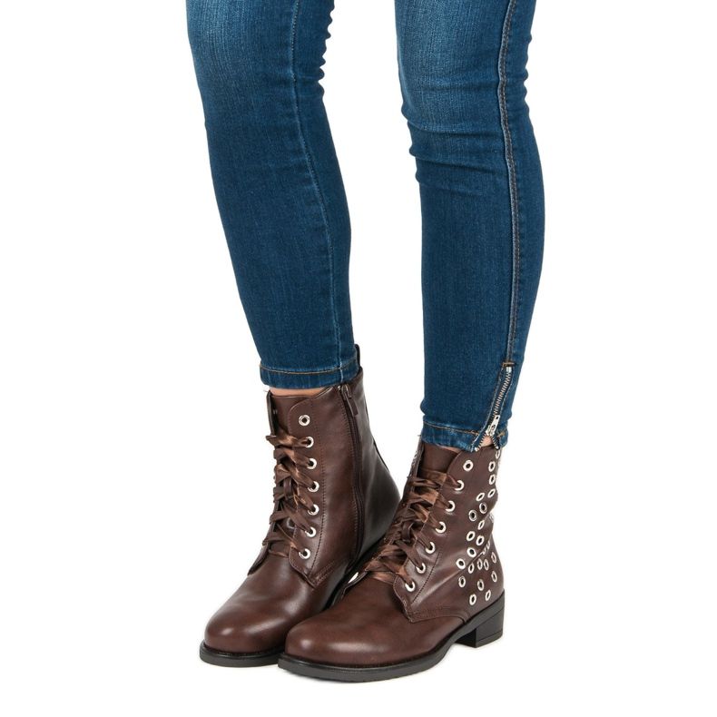 Wiązane Brązowe Workery 2