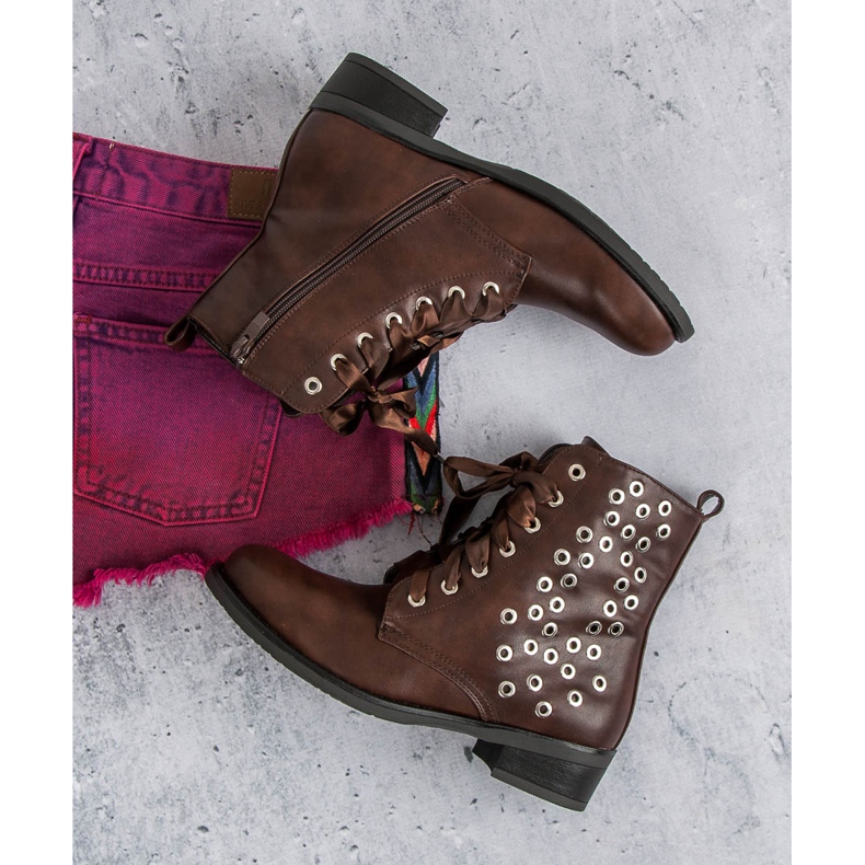 Wiązane Brązowe Workery 1